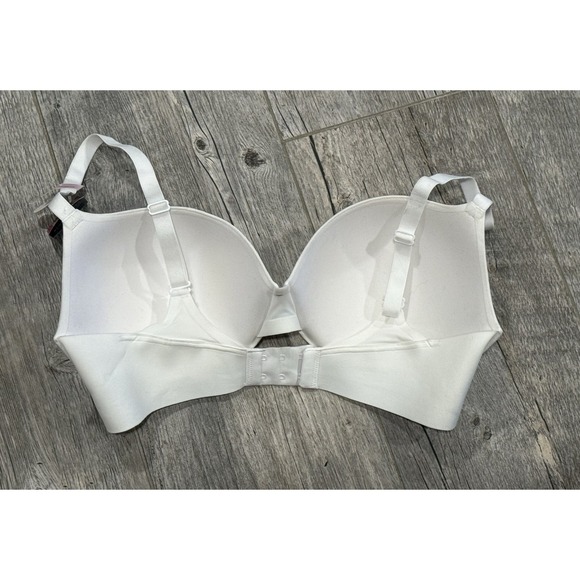 Maidenform Women DreamWire Demi T-Shirt Bra Underwire Padded #DM2300 White 38D - Picture 2 of 4